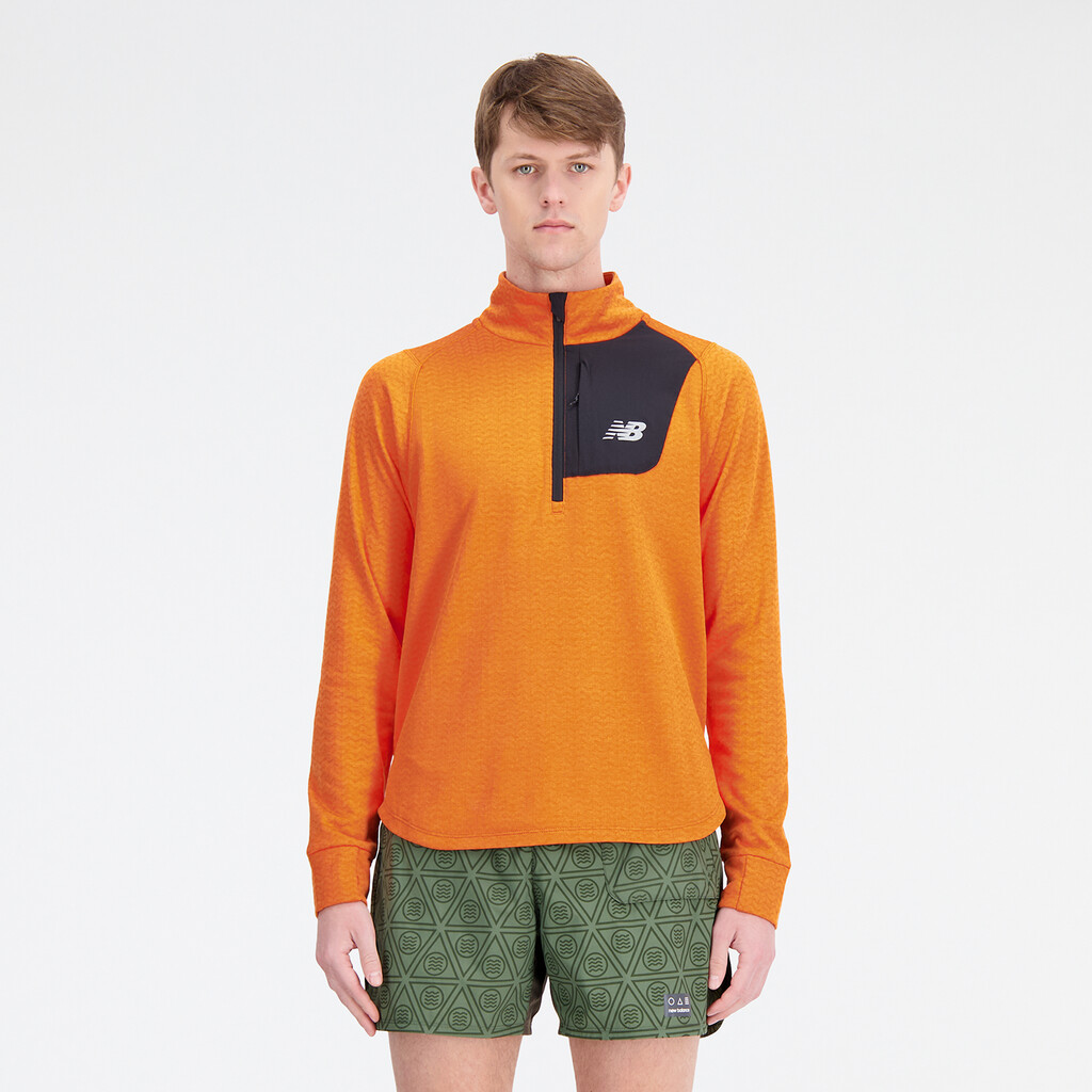 New Balance - NB Heat Grid Half Zip - cayenne