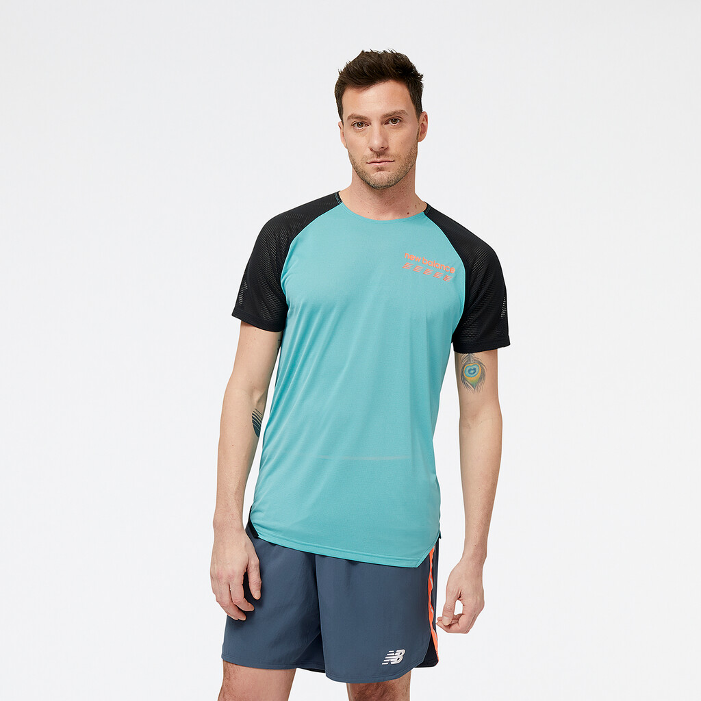 New Balance - Accelerate Pacer Short Sleeve - faded teal