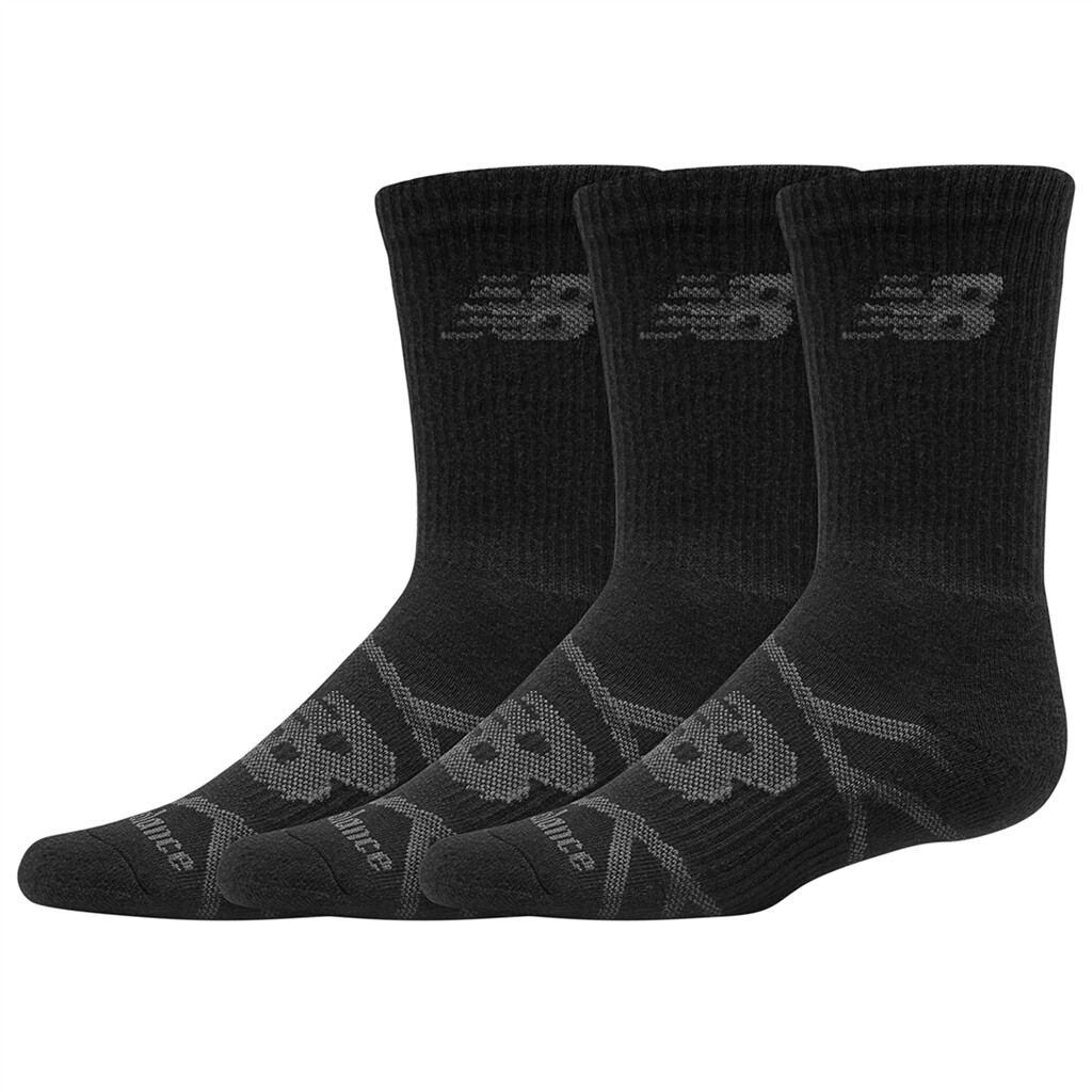 New Balance - NB Kids PF Crew Sock 3 Pair - black