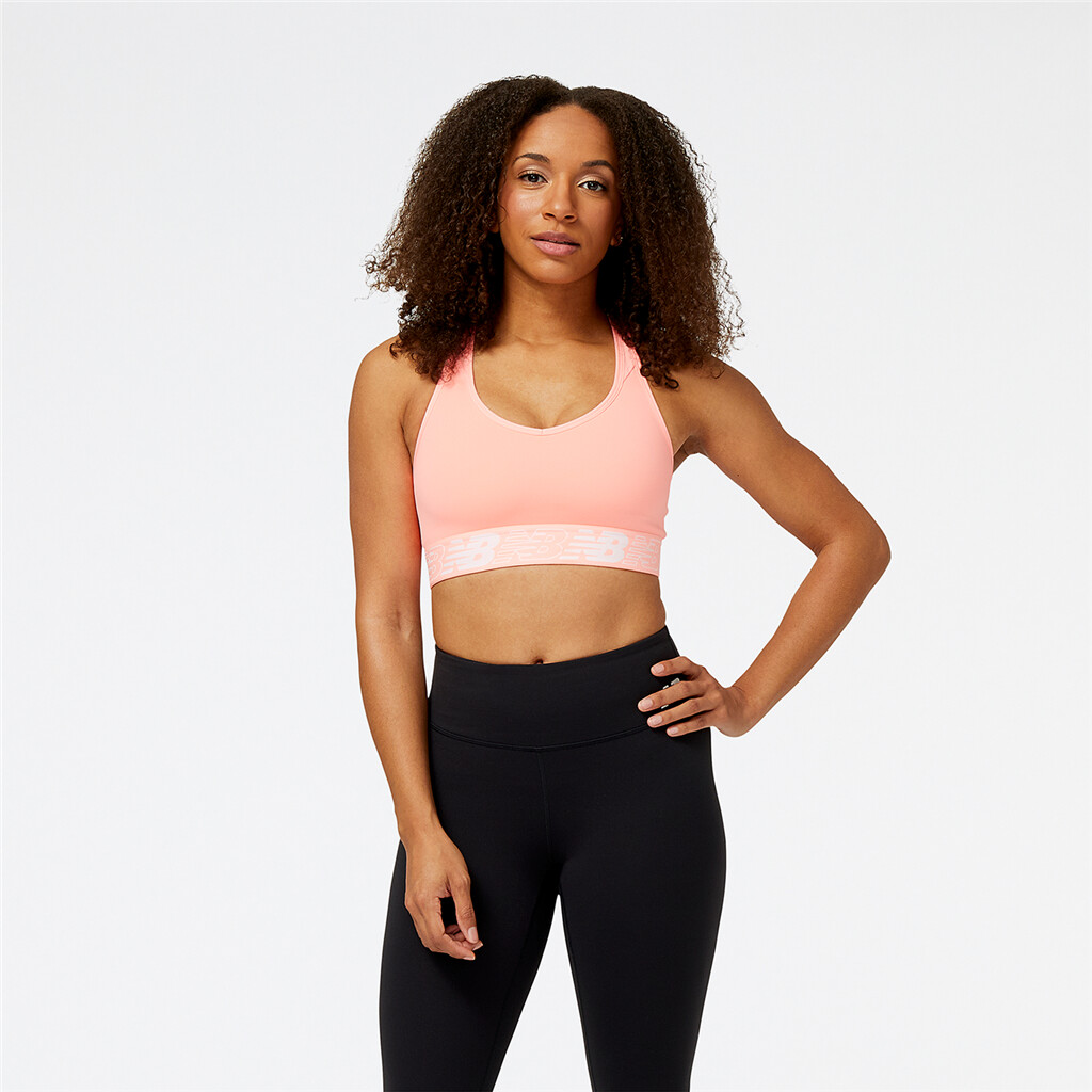 New Balance - W NB Pace Bra 3.0 - grapefruit