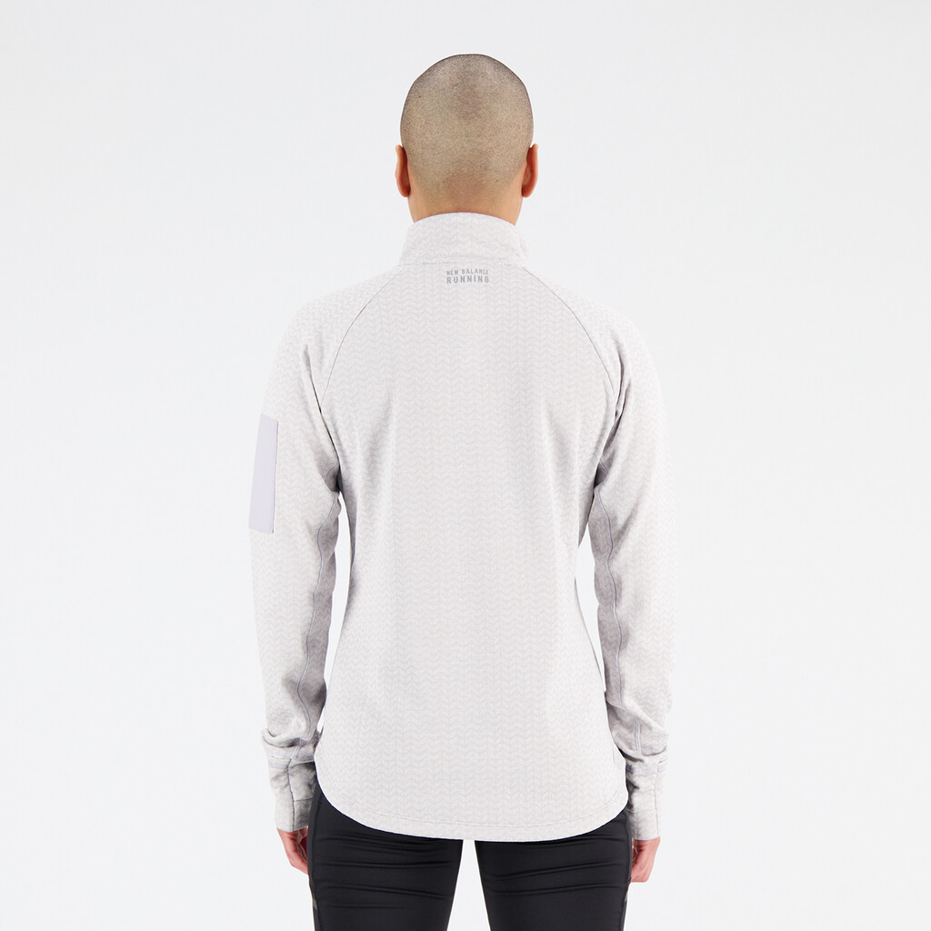 New Balance - W NB Heat Grid Half Zip - grey violet heather