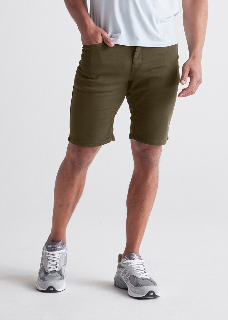 DU/ER - No Sweat Relaxed Short - 10 inch - army green