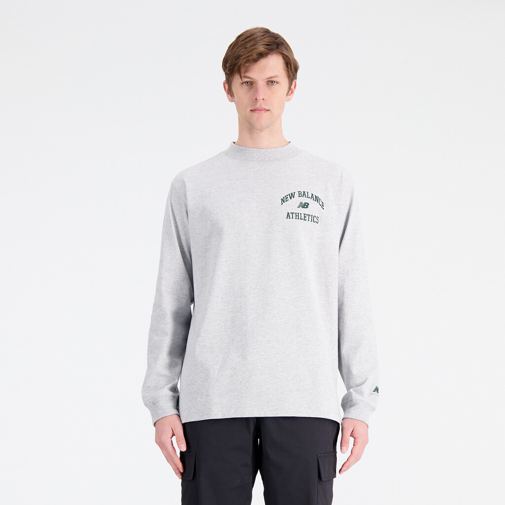 New Balance - Athletics Varsity Graphic Mock Longsleeve - athletic grey