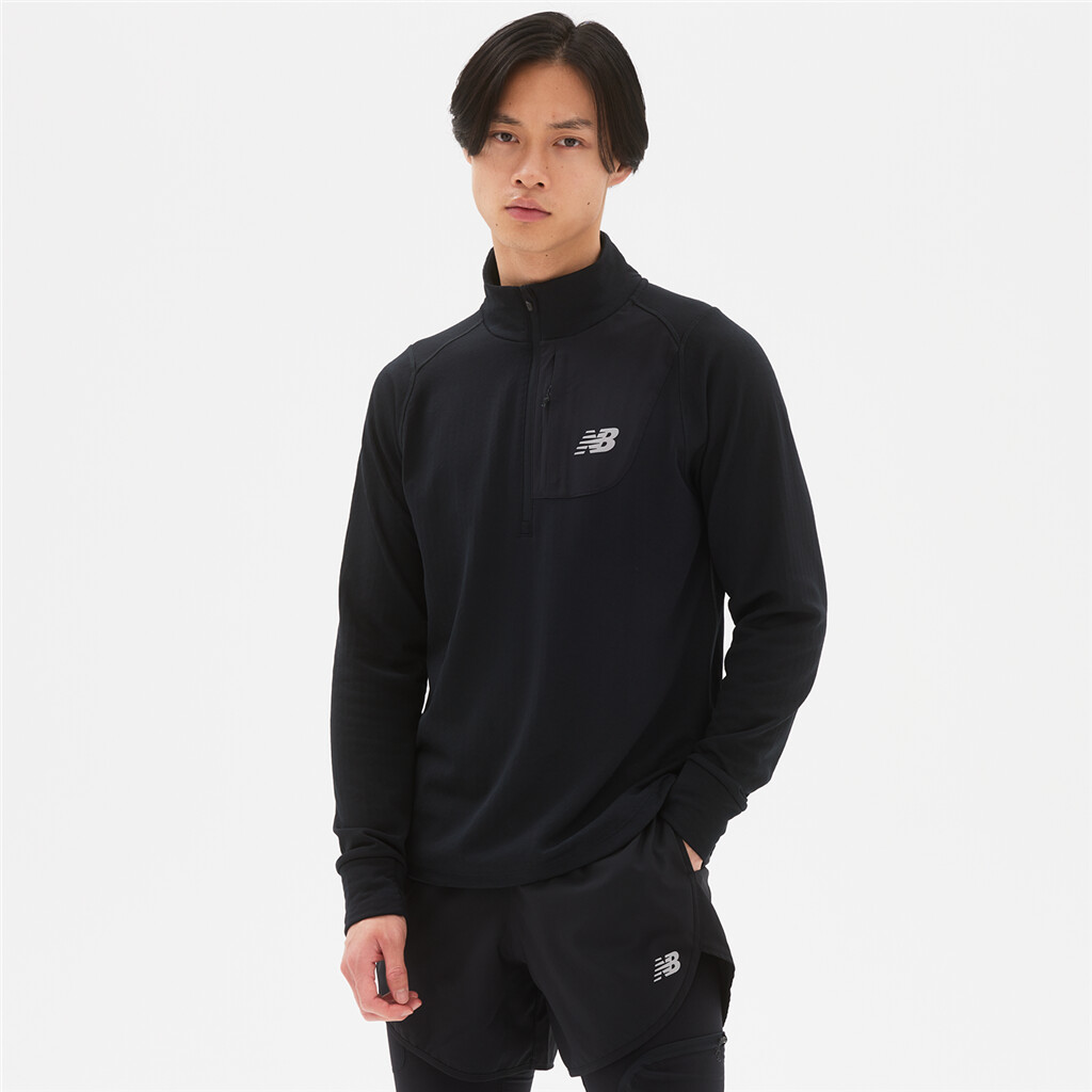 New Balance - NB Heat Grid Half Zip - black