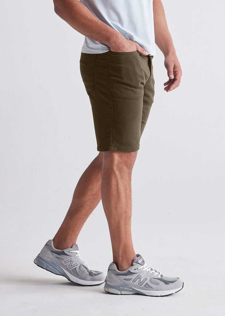 DU/ER - No Sweat Relaxed Short - 10 inch - army green