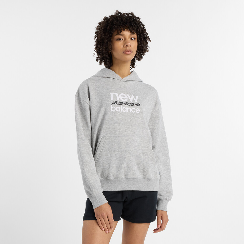 New Balance - Sport Graphic French Terry Hoodie - athletic grey