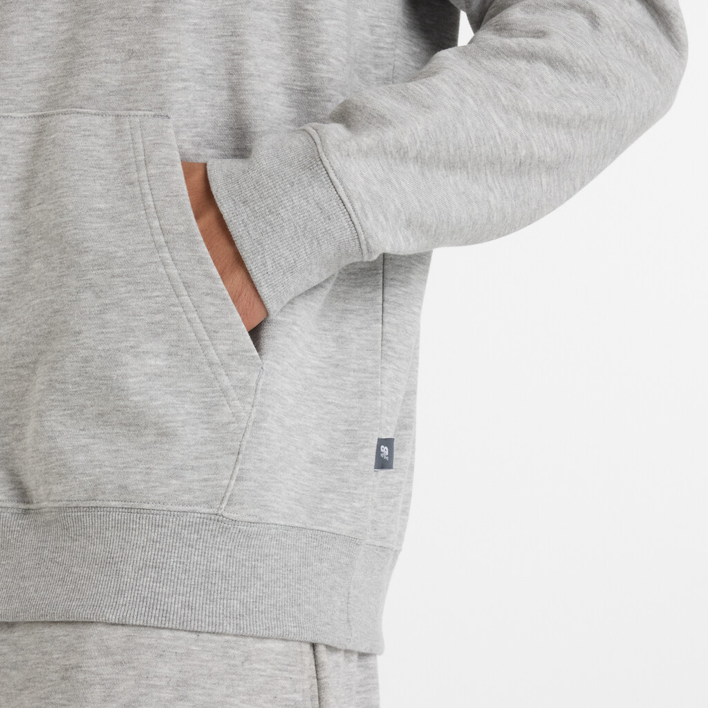 New Balance - Relaxed Linear Athletics Hoodie - athletic grey
