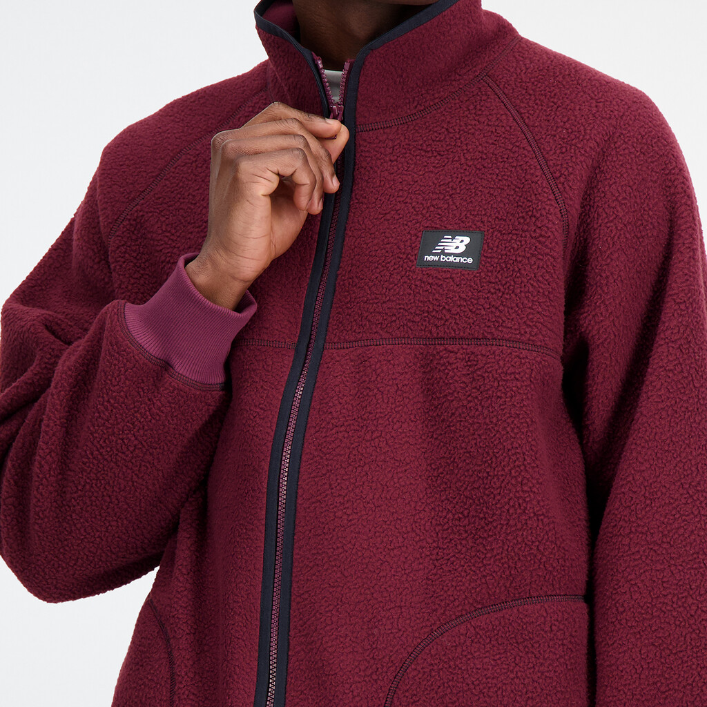 New Balance - Athletics Polar Fleece Full Zip - nb burgundy