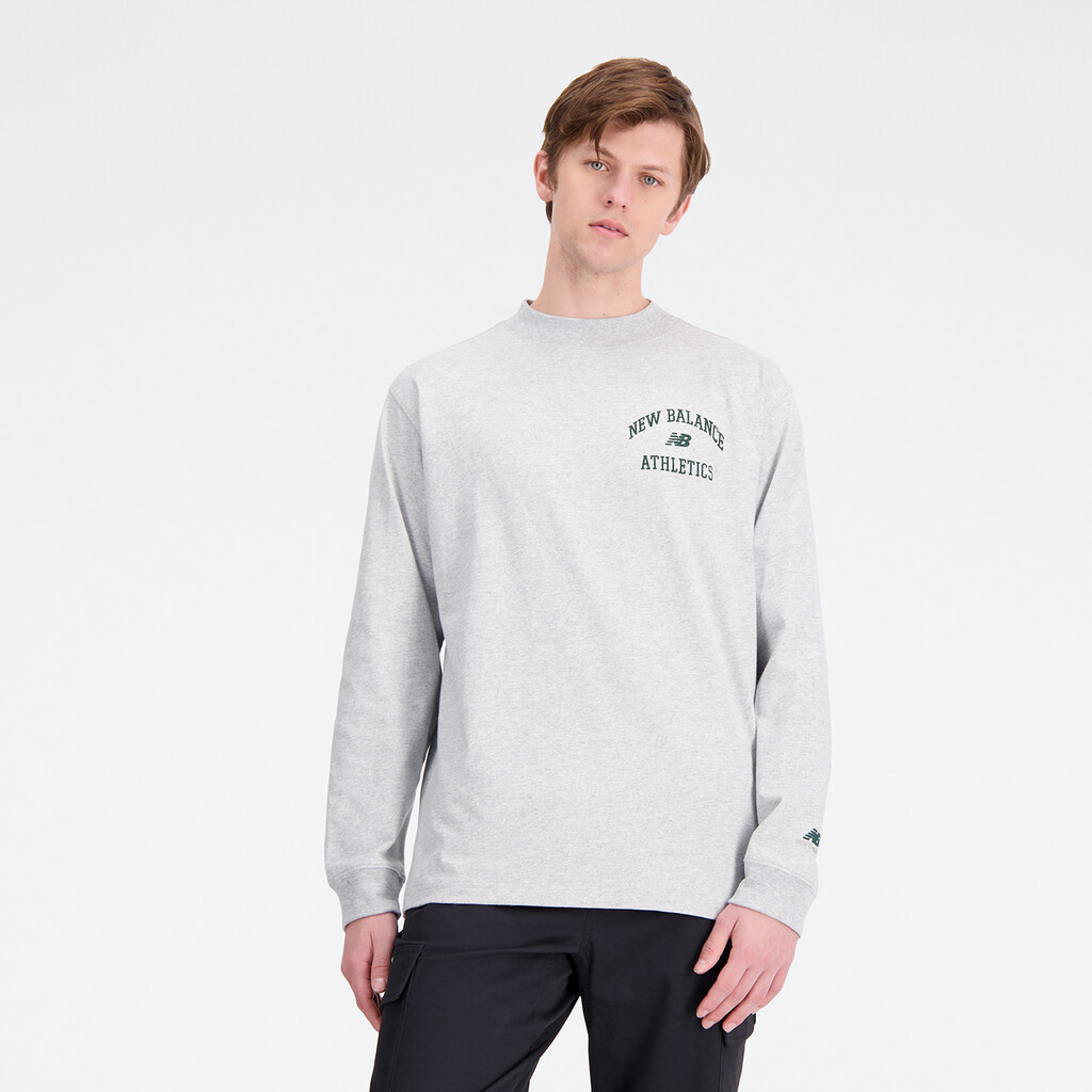 New Balance - Athletics Varsity Graphic Mock Longsleeve - athletic grey
