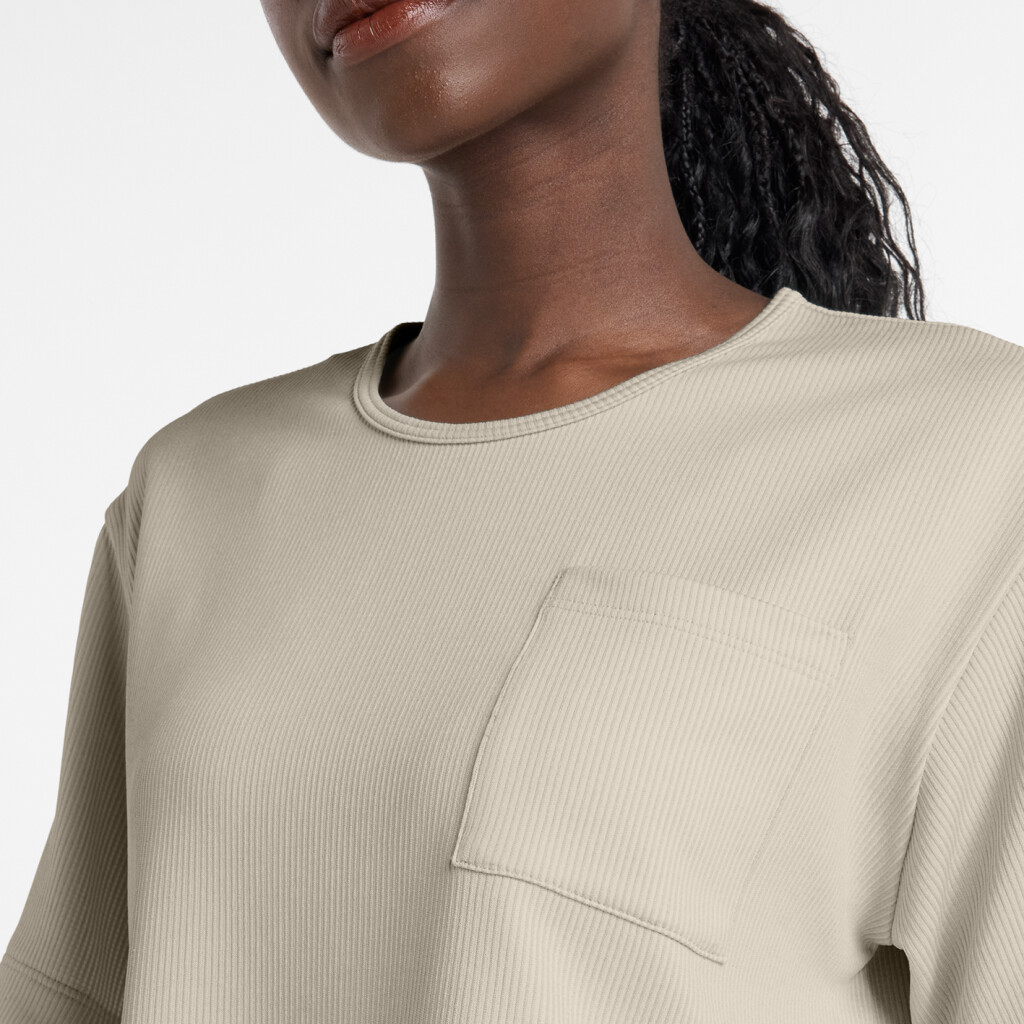 New Balance - Novelty Rib T-Shirt - linen heather