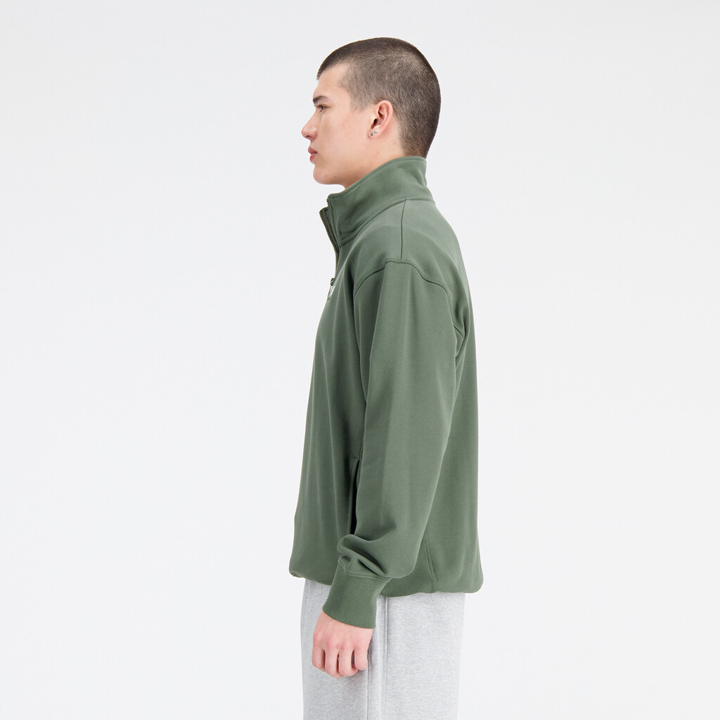 New Balance - Athletics Remastered 1/4 Zip - deep olive green