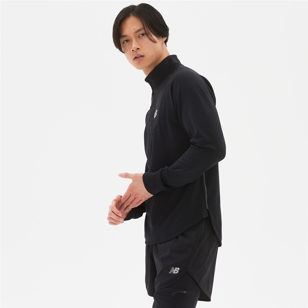 New Balance - NB Heat Grid Half Zip - black