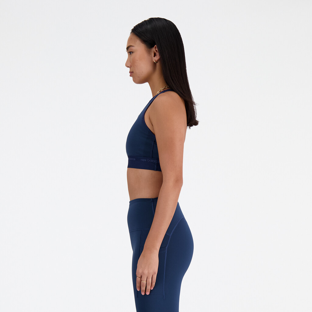 New Balance - W Medium Support Sleek Pace Bra - nb navy