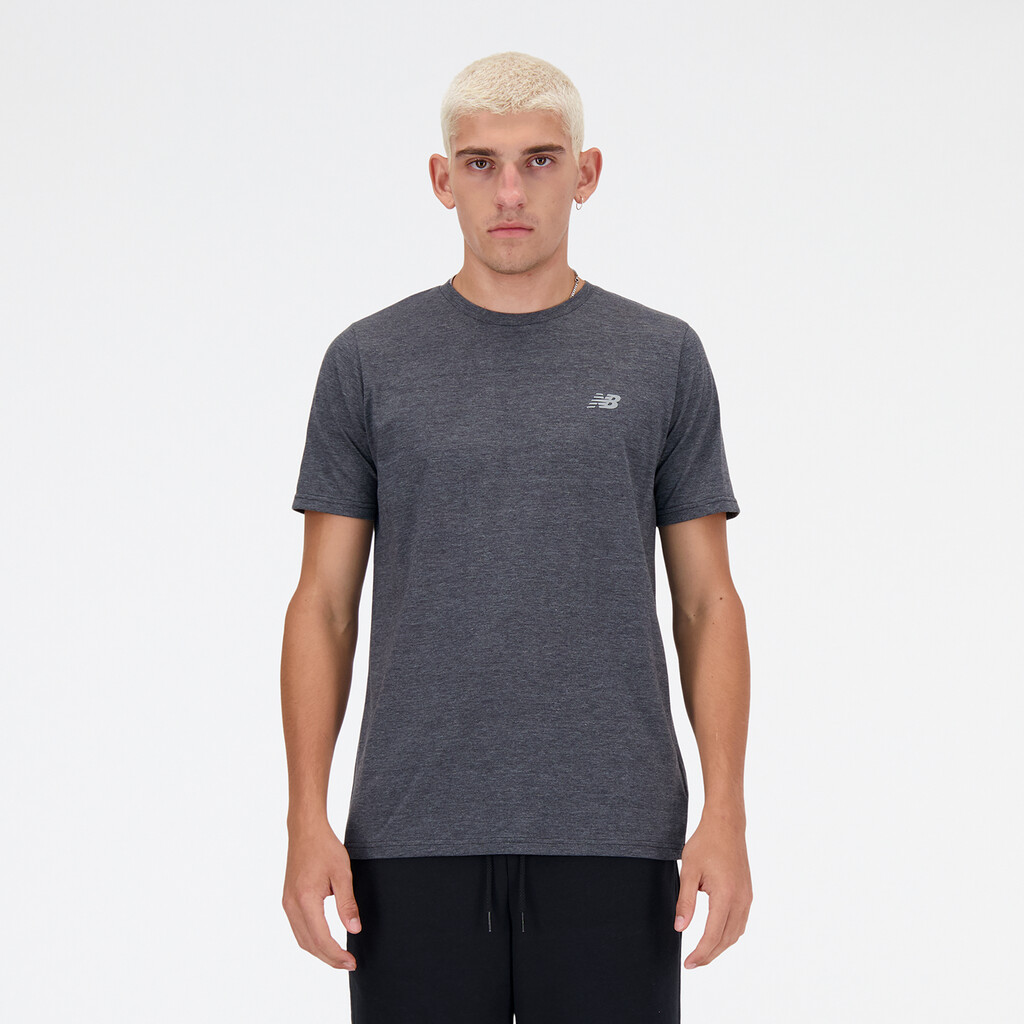 New Balance - Sport Essentials Heathertech T-Shirt - black heather