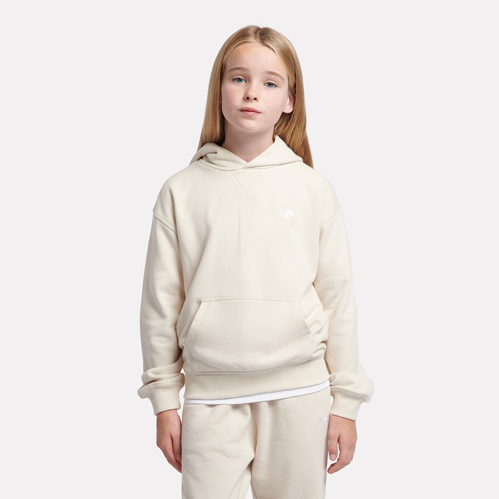 New Balance - G New Balance French Terry Small Logo Hoodie - linen