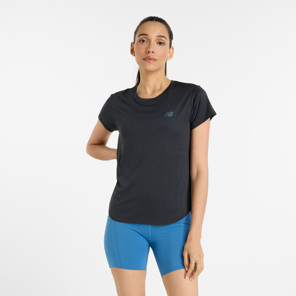 New Balance - W Sport Core Heather T-Shirt - black heather