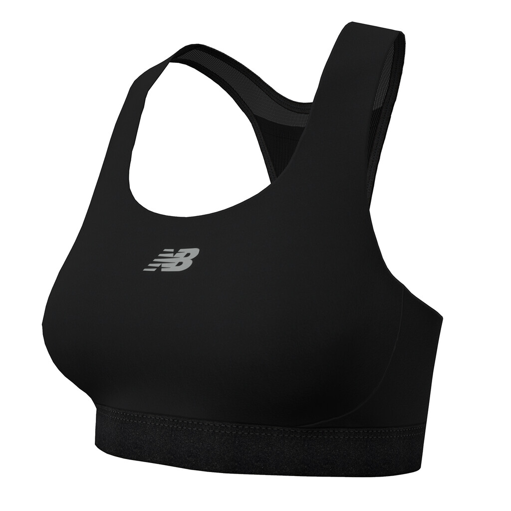 New Balance - W NB Athletics Medium Support Sleek Sports Bra - black