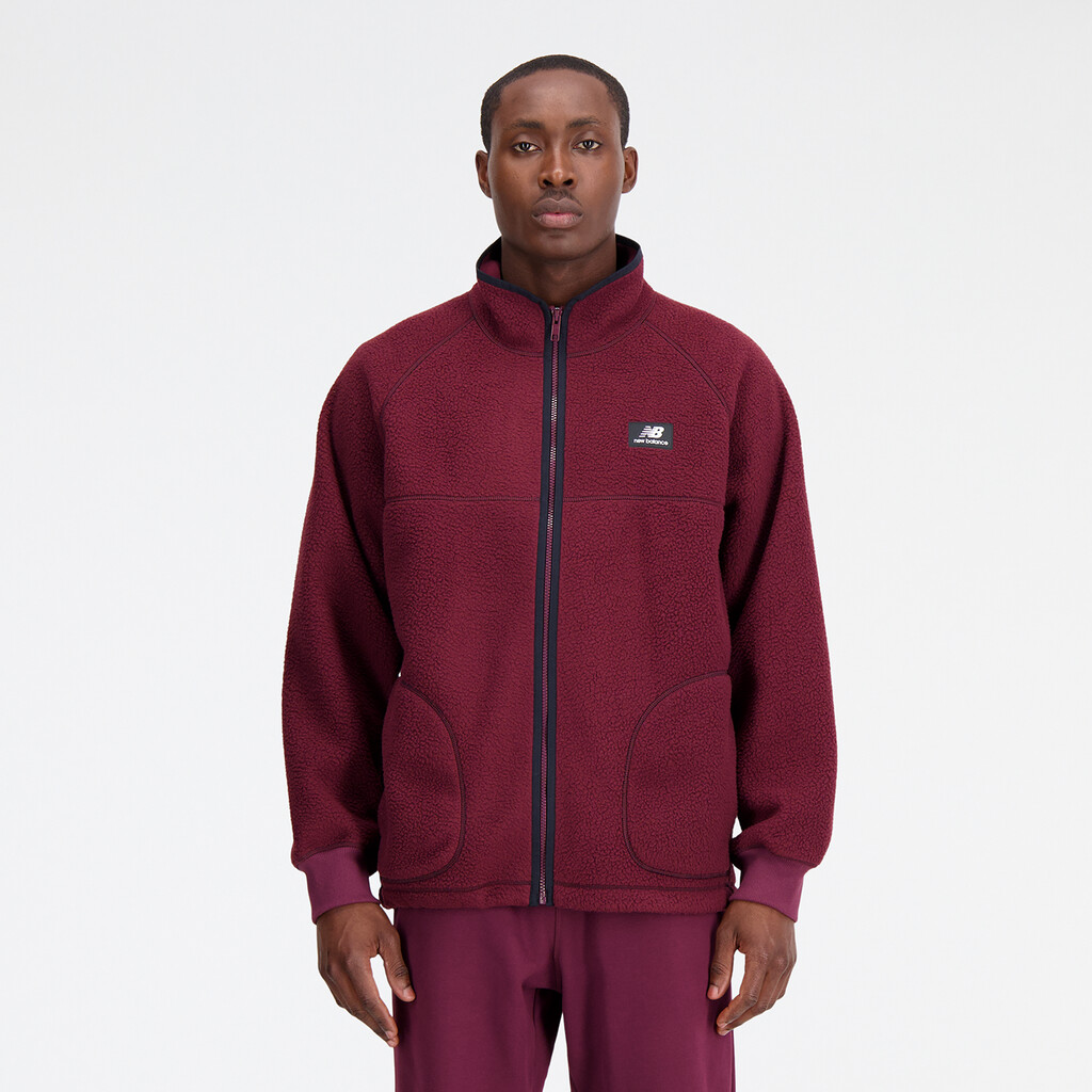 New Balance - Athletics Polar Fleece Full Zip - nb burgundy