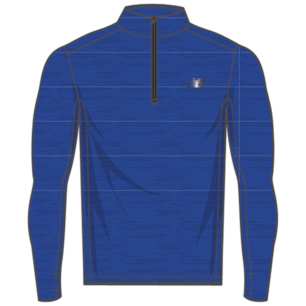 New Balance - Core Space Dye 1/4 Zip - team royal