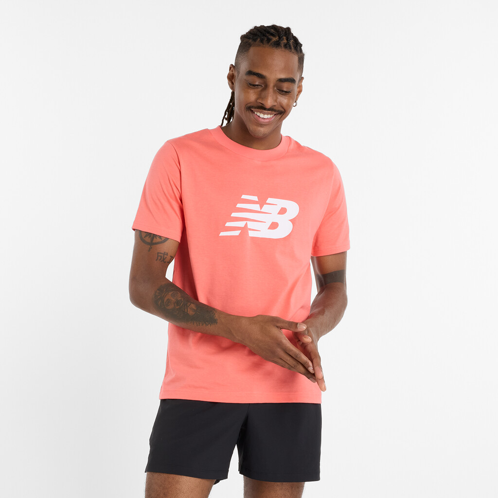 New Balance - Sport Jersey Logo T-Shirt - drift red
