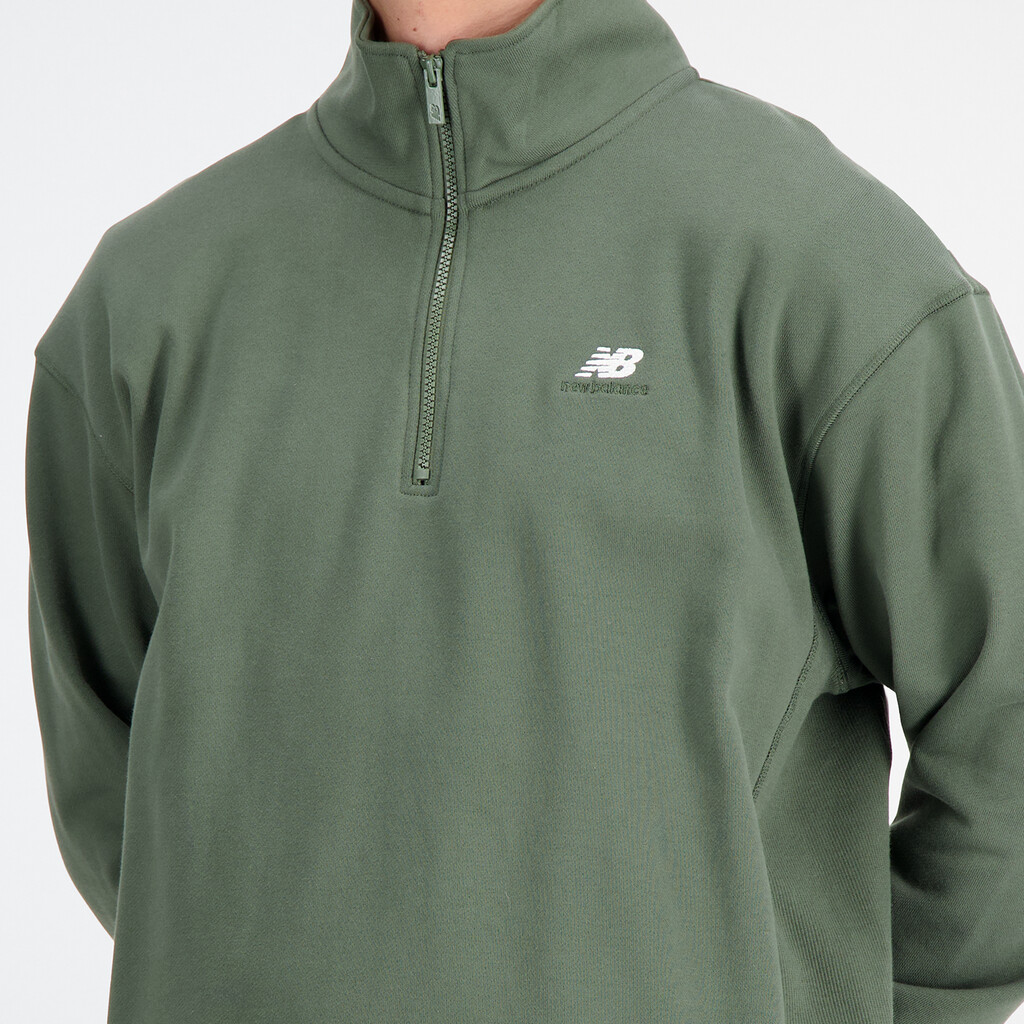 New Balance - Athletics Remastered 1/4 Zip - deep olive green