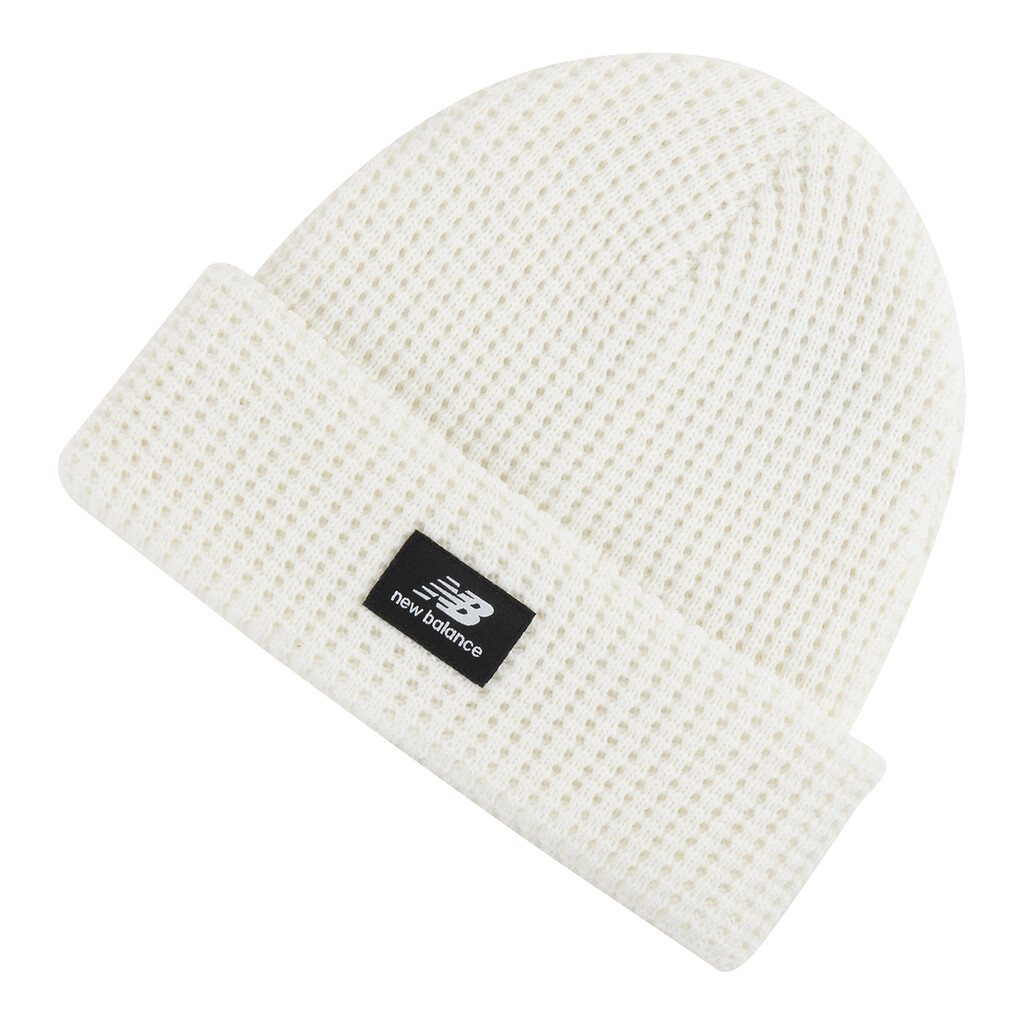 New Balance - Waffle Knit Cuffed Beanie - sea salt