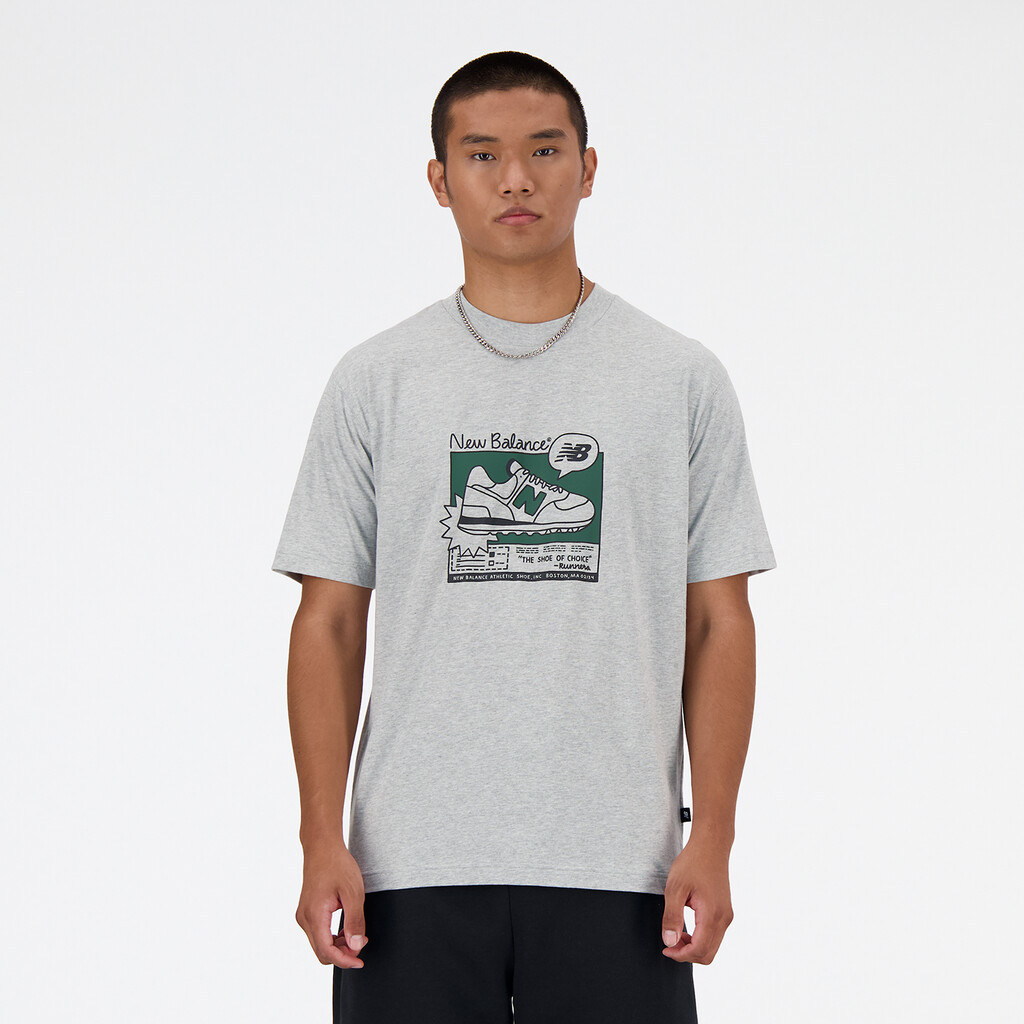 New Balance - New Balance Ad Relaxed Tee - athletic grey