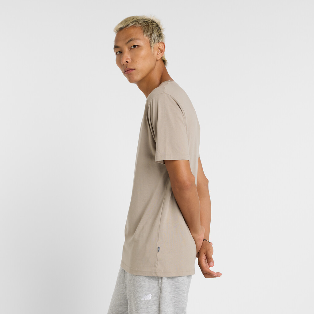 New Balance - Heathertech Linear T-Shirt - arid stone