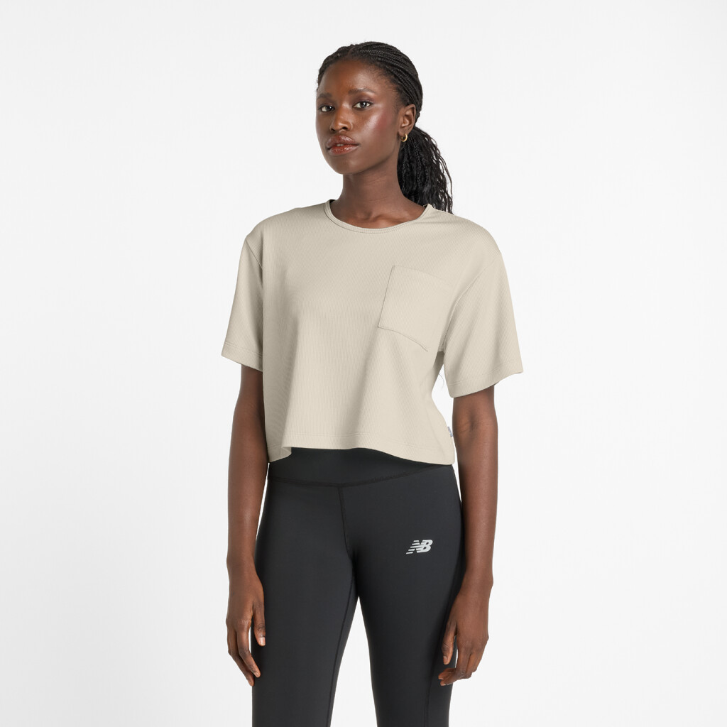 New Balance - Novelty Rib T-Shirt - linen heather