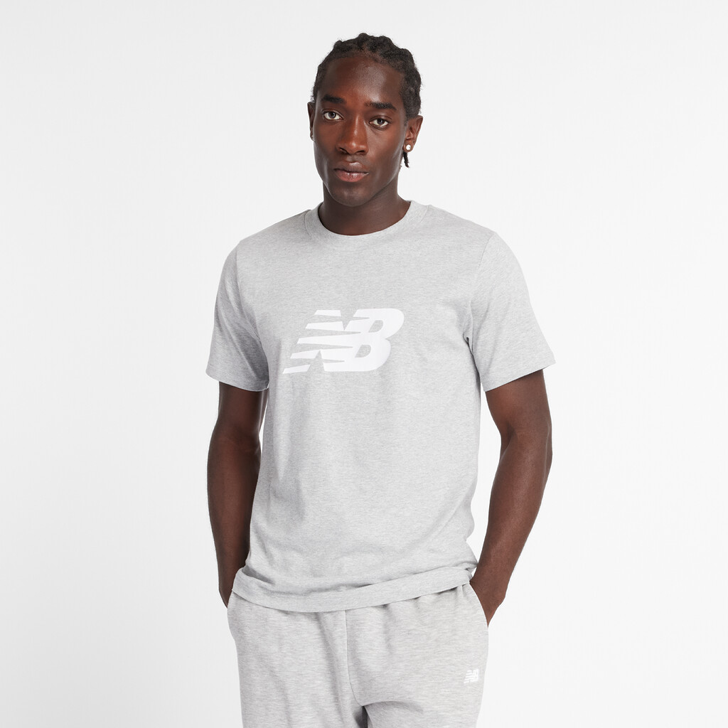 New Balance - Sport Jersey Logo T-Shirt - athletic grey