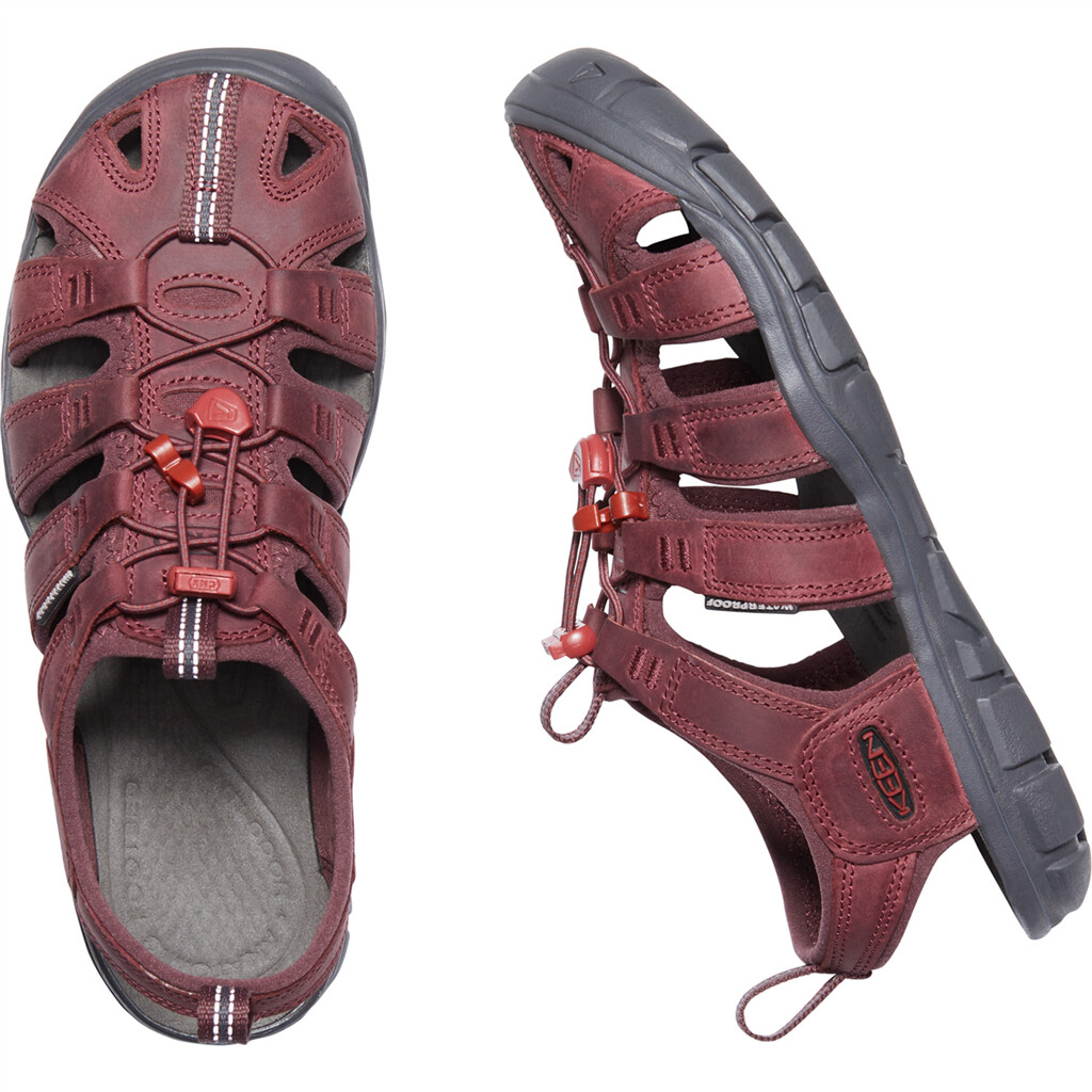 KEEN - W Clearwater CNX Leather - wine/red dahlia