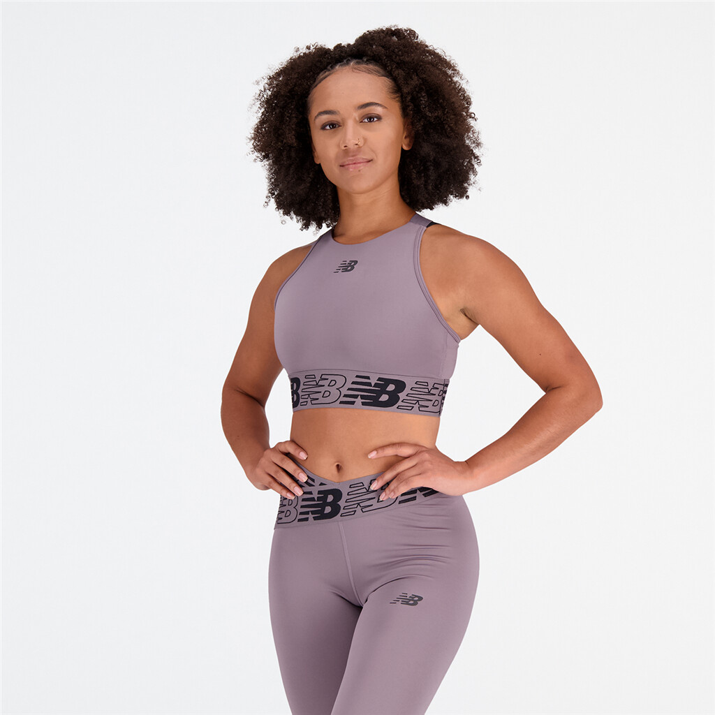 New Balance - W Relentless Crop Bra - zinc