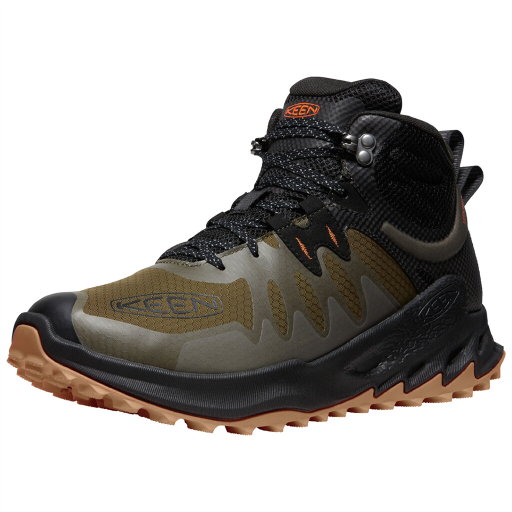 KEEN - M Zionic Mid WP - dark olive/scarlet ibis