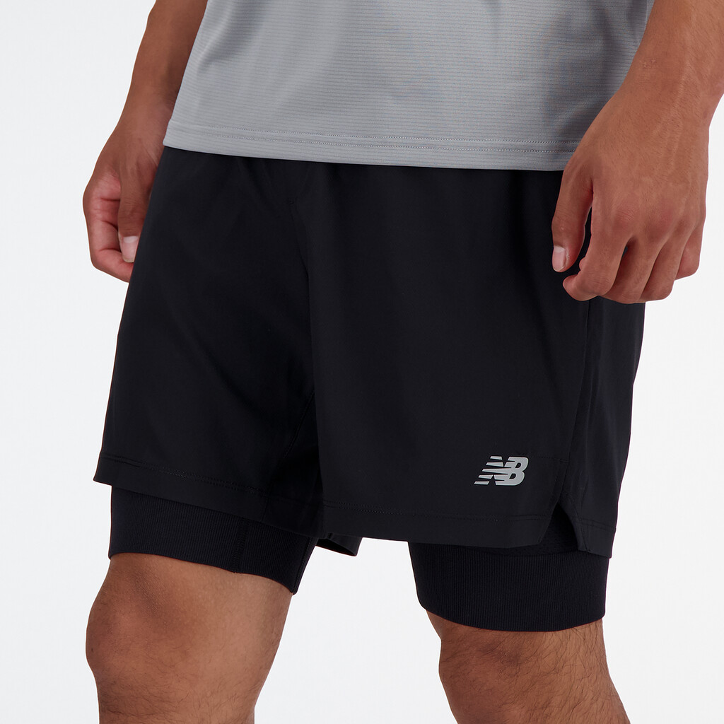 New Balance - AC Seamless Short 7 Inch 2-in-1 - black