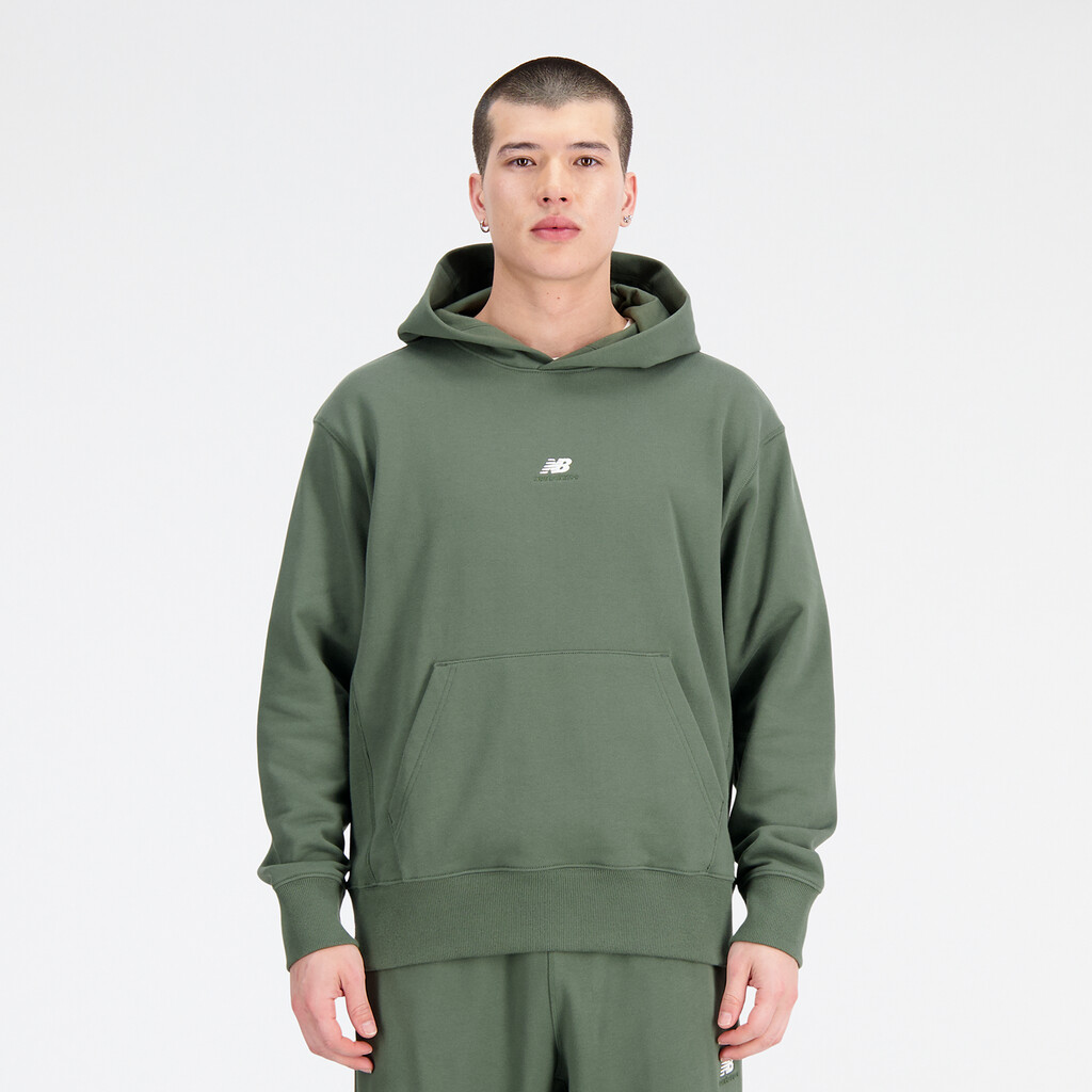 New Balance - Athletics Remastered Graphic Hoodie - deep olive green