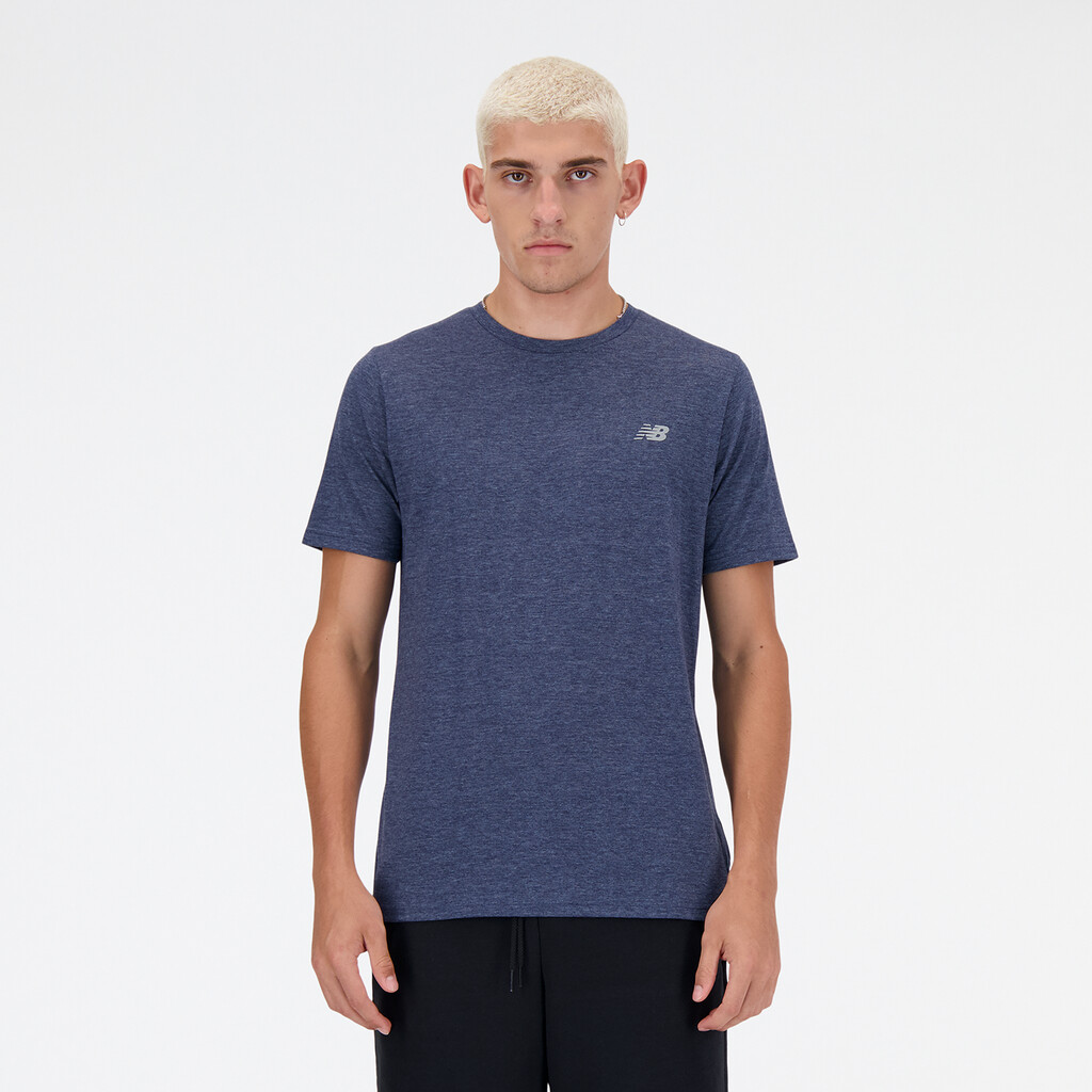 New Balance - Sport Essentials Heathertech T-Shirt - nb navy heather